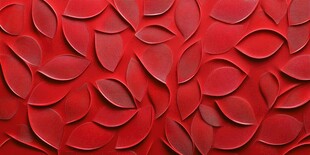 红色立体叶片纹理背景