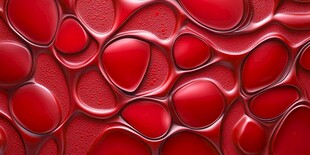 红色立体波纹质感纹理图