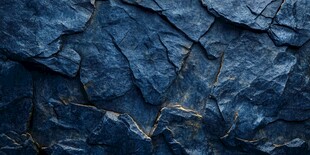 深邃蓝色岩石纹理特写