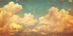 梦幻天空中的绚烂云朵