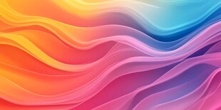 绚丽多彩波浪背景图