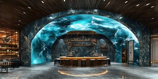 梦幻海洋风酒吧室内设计