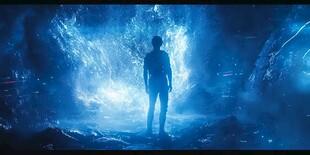 神秘宇宙中的孤独探索者