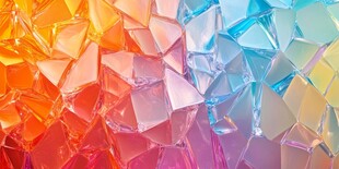 多彩破碎晶体艺术背景