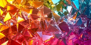 绚丽多彩几何晶体图案