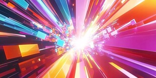 炫彩科技光线隧道视觉盛宴