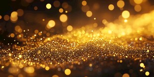 梦幻金色闪光粒子背景