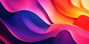 绚丽多彩流体波纹背景图