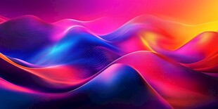 绚丽多彩流体抽象背景图