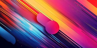 炫彩流体圆球动感背景图