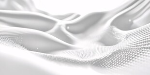 白色抽象动态粒子波浪纹理