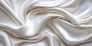 白色绸缎的柔美褶皱纹理
