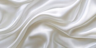 柔软光泽的白色丝绸纹理