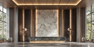 豪华大气的现代风格接待大厅