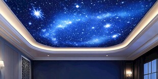 梦幻星空天花板装饰效果