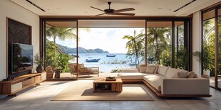 海景客厅 自然与家居的融合