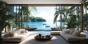 海景客厅 惬意的自然融合空间