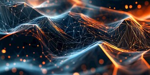 科技感线条动态光影画面