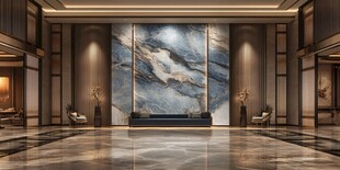 豪华大厅大理石壁画装饰