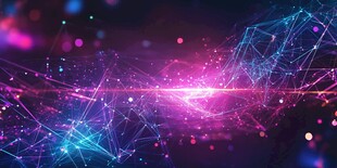 梦幻科技线条光影背景图