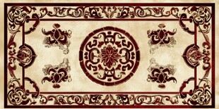古典花纹中式地毯图案