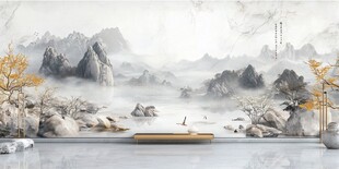 中式山水意境室内装饰图