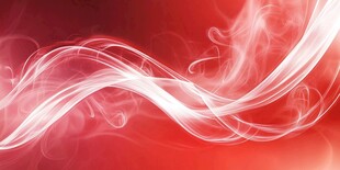 红色梦幻飘带烟雾背景图
