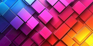 炫彩立体方块背景图案