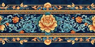 中式传统花卉图案纹饰