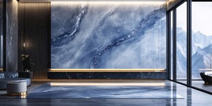 现代奢华大理石客厅背景墙