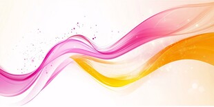 梦幻炫彩波浪背景图