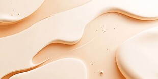 丝滑粉底液质感特写画面