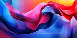 梦幻色彩流动的抽象图案