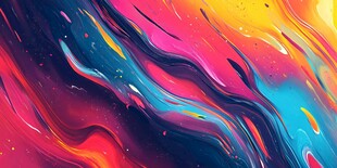 梦幻炫彩流体艺术图案