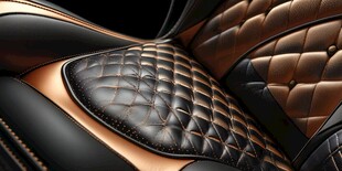 奢华汽车座椅精致内饰细节