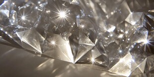 璀璨闪耀的晶莹钻石