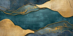 蓝金渐变抽象艺术纹理背景