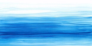 蓝色水彩绘就的流动海洋