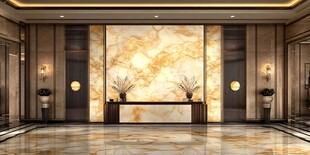 豪华大气的大理石大厅设计