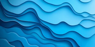 蓝色波浪形立体纹理背景