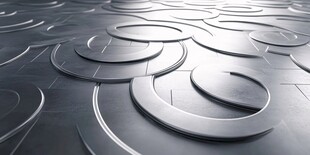 金属环形图案的立体效果