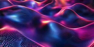 炫彩流动波纹背景图案