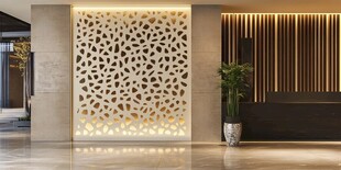 现代风格镂空装饰墙面设计