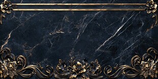 黑金大理石奢华边框背景
