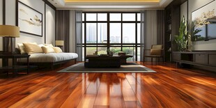 现代简约风格客厅木地板