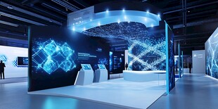 科技感十足的未来展览空间