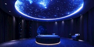 梦幻星空主题卧室空间