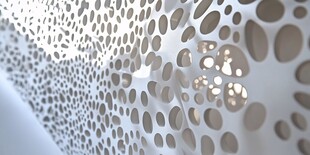 孔洞纹理白色织物细节