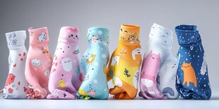 可爱卡通图案儿童袜子