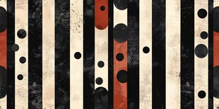 条纹波点复古风装饰图案